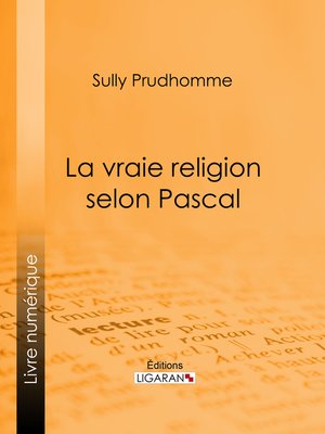 cover image of La vraie religion selon Pascal